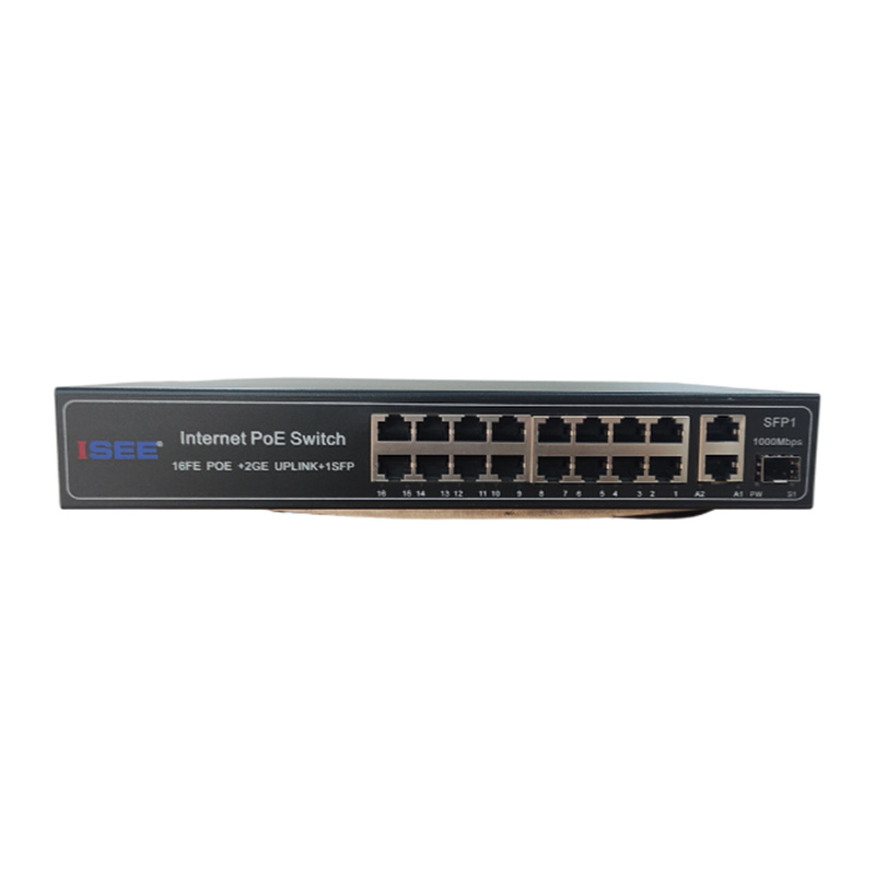 ISEE ISS-2019FP 16 PORT 10/100Mbps PoE+ 2 Port Gigabit Uplink 1 Port SFP 240W PoE Switch