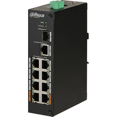 PFS3110-8ET-96-V2 DAHUA 8 Port PoE Switch (8FE PoE + 1GE + 1GE SFP, Toplam 96W PoE )